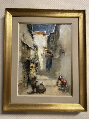 Gerard Adolfs - Oriëntaalse scene op een straatje kopen? Bied vanaf 999!