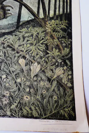 Herman Bernard Dieperink Jzn - fraai gedetailleerde kleuren - litho - Zonnebloemen - bep. oplage (70) kopen? Bied vanaf 35!