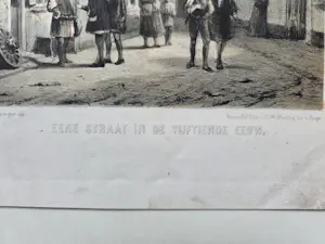 Cornelis Springer - Vijf stadsgezichten / gebouwen kopen? Bied vanaf 20!