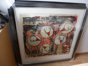 Hans Innemee - Zeefdruk op papier, The unsecret five - Ingelijst (groot) kopen? Bied vanaf 250!