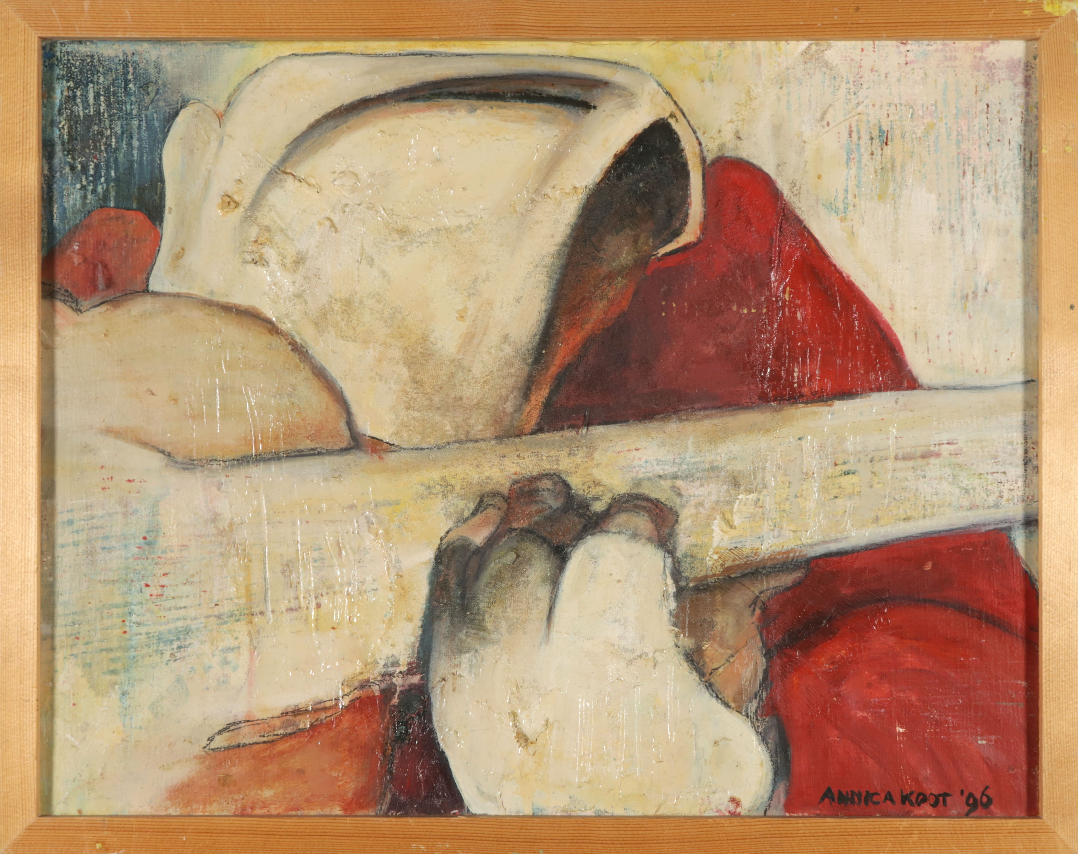 Annica Koot - Acryl op doek, Tuesday's blues - Ingelijst kopen? Bied vanaf 40!