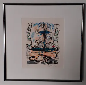 Kees Salentijn - Zeefdruk, schitterend gelijst! kopen? Bied vanaf 75!