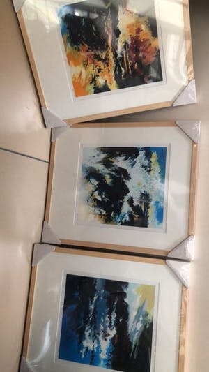 Mattie Schilders - 3 werken Vuur Lucht en Water te koop kopen? Bied vanaf 50!