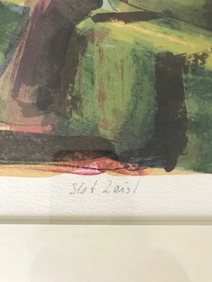 Jeroen Hermkens - litho Slot Zeist (ingelijst) kopen? Bied vanaf 150!