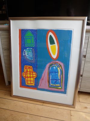 Dolf Verlinden - Zeefdruk. Titel, " D VIII / XV" kopen? Bied vanaf 75!