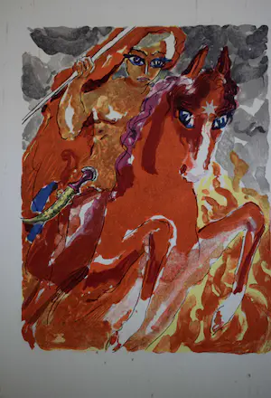 Kees van Dongen - Houtgravure - Le Prince Sharkan au combat kopen? Bied vanaf 50!