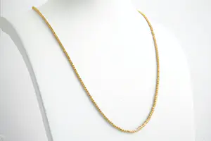 32 - Sierlijk 20 krt donker-geel goud Oosters "bolletjes" collier ketting - 55cm kopen? Bied vanaf 640!