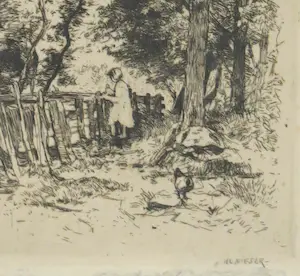 Hans Nieser - meisje in de tuin kopen? Bied vanaf 20!