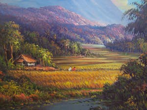 Niet of onleesbaar gesigneerd - Indisch Landschap kopen? Bied vanaf 10!