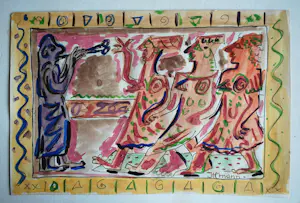 Hans Ittmann - aquarel met klassiek thema - kopen? Bied vanaf 100!