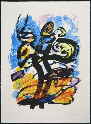 Kees Salentijn - Zeefdruk, Hommage aan Van Gogh I kopen? Bied vanaf 1!