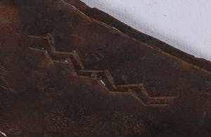 Kota - IJzeren werpmes en tevens betaalmiddel met koperen handvat kopen? Bied vanaf 10!