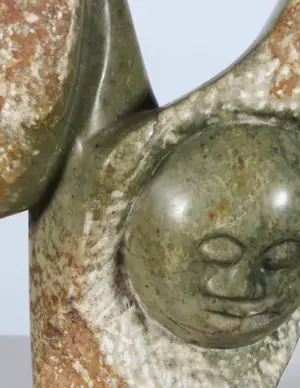 Christopher Kasina - en andere! Lot van drie stenen beelden kopen? Bied vanaf 1!