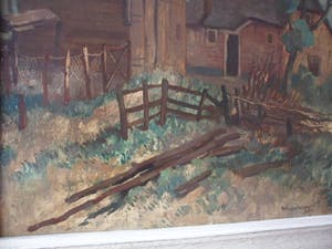 Willem Klijn - Olieverf op doek. "Boerderij te Winterswijk". kopen? Bied vanaf 60!