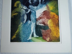 Michael Jepkes - Ets en aquatint , “Rococo Trio” – oplage 35 kopen? Bied vanaf 35!