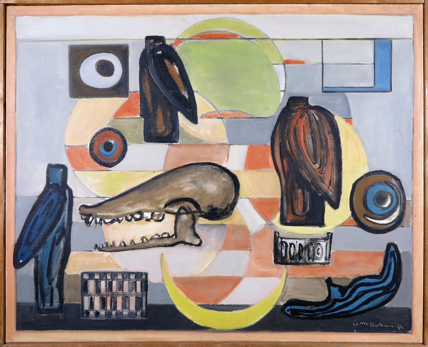 Anton Bolleurs - Olieverf op doek, Zonsondergang I - Ingelijst (Groot) kopen? Bied vanaf 1!