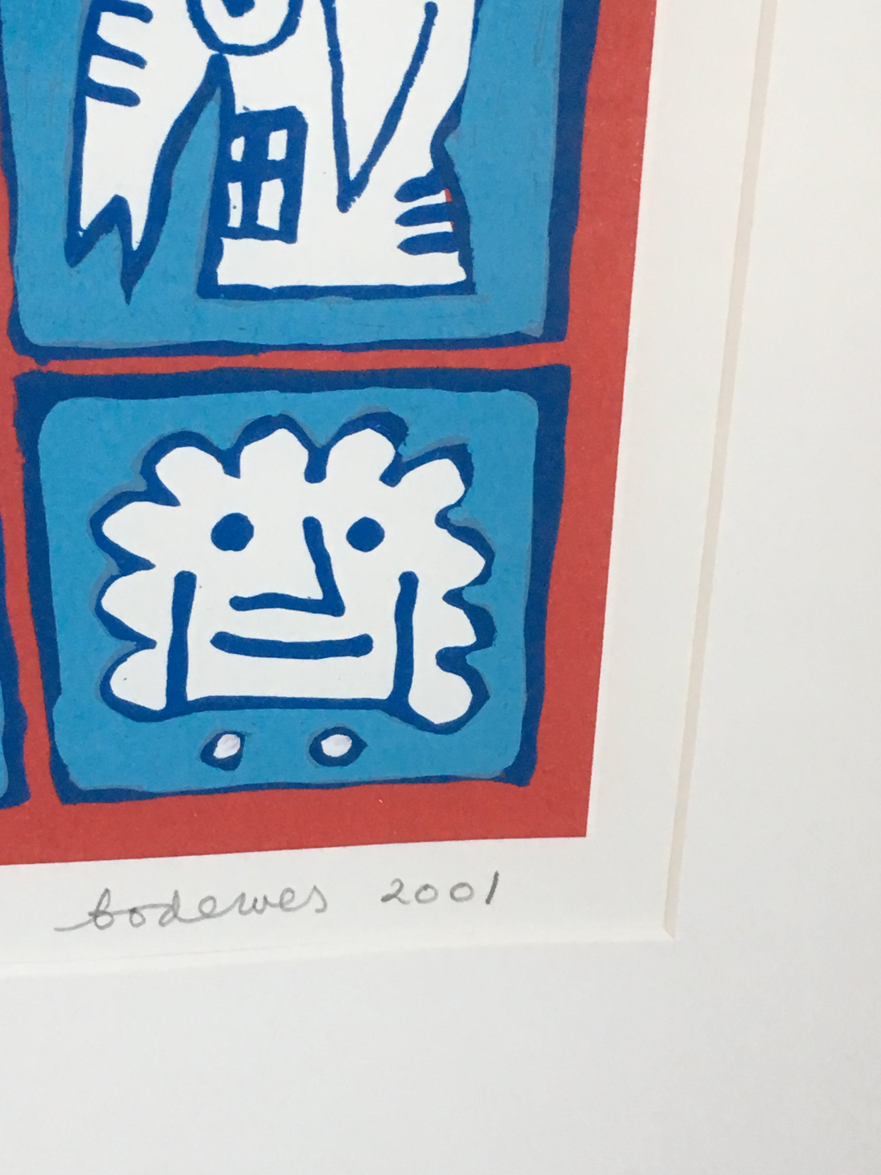 Bill Bodewes - Zeefdruk, Catalpa 14, Ingelijst. kopen? Bied vanaf 65!