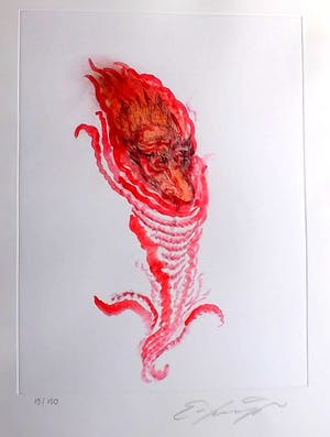 Ernst Fuchs - tittle: Selbstportrait GROTESK kopen? Bied vanaf 1!