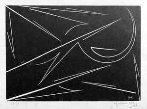 Willem Hussem - Grafiek zonder titel verkocht voor € 60!