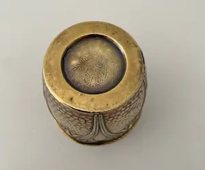 Daalderop - Decoratieve koperen Art Nouveau bloempot kopen? Bied vanaf 25!