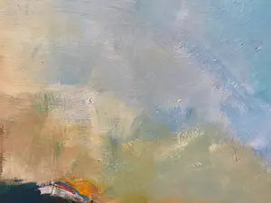 Niet of onleesbaar gesigneerd - Olieverf op paneel, Abstract landschap - Ingelijst kopen? Bied vanaf 1!