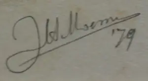 Joop Moesman - Litho: op wacht - 1979 + boekje Petit 1 kopen? Bied vanaf 150!