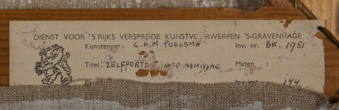 Katrijn Poelsma - Zelfportret in de namiddag - Olieverf op doek - gesigneerd - BKR Amsterdam kopen? Bied vanaf 10!