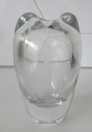 Floris Meydam - voor Royal Leerdam - Dubbelwandig blank glazen vaasje kopen? Bied vanaf 15!