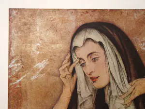 Walter Sauer - Pleureuse - 1930 - Chromotypogravure - Signed and dated kopen? Bied vanaf 180!