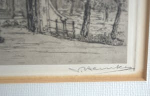 Johan Hemkes - Heerenveen, Crack State - ets, oplage 100, fraai ingelijst kopen? Bied vanaf 45!