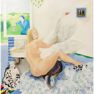 Jan Vanriet - 'Leda en de Zwaan' kopen? Bied vanaf 3750!