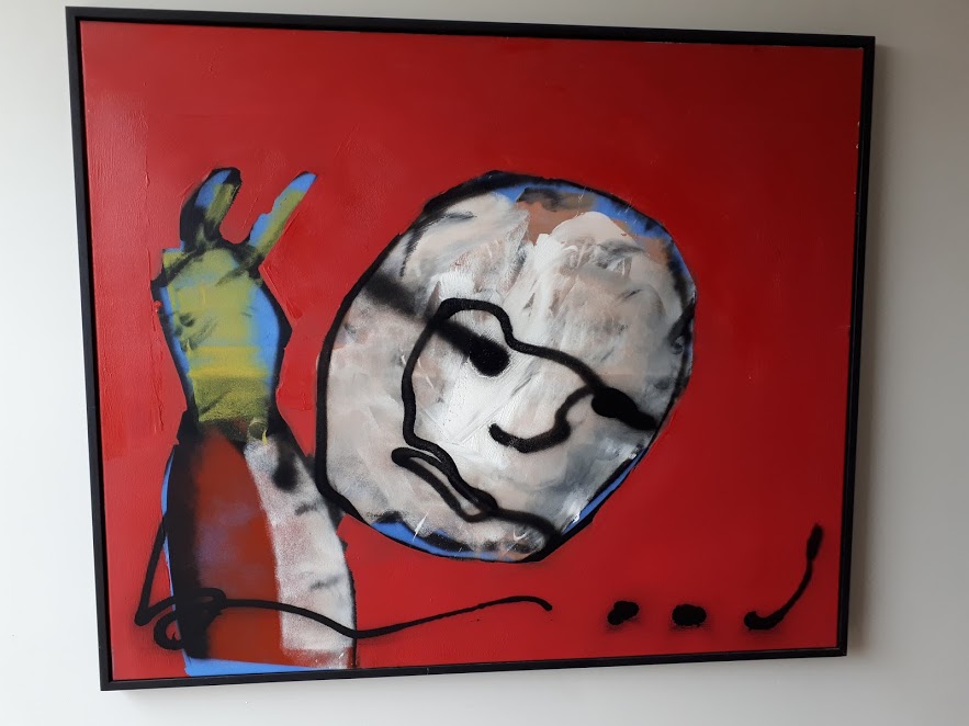Herman Brood - schilderij, ingelijst + HB-M certificaat verkocht voor € 3300!