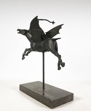 Tom Frantzen - Brons, Ruiter met morgenster kopen? Bied vanaf 350!