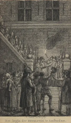 Reinier Vinkeles - Gravure, Het begin der revolutie kopen? Bied vanaf 1!