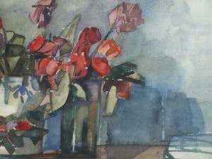 Jan Engelman - Aquarel , Bloemstilleven – gesigneerd & ingelijst – ca 1980 kopen? Bied vanaf 100!