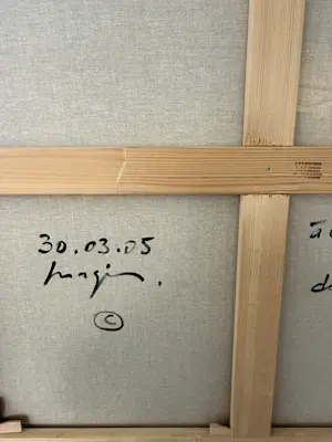 Pascal Magis - Prachtige lyrisch abstracte Magis, gemaakt penseel en mes kopen? Bied vanaf 3400!