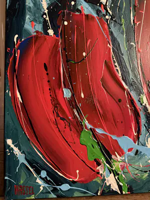 Ad van Hassel - Origineel schilderij op canvas – Tulpenmotief kopen? Bied vanaf 295!