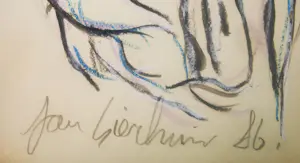 Jan Sierhuis - Tekening krijt/acryl kopen? Bied vanaf 1!