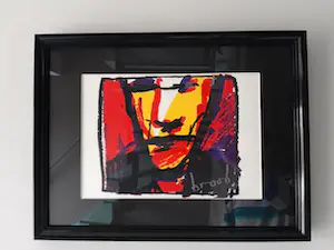 Herman Brood - Woedend licht uit 2000, inclusief zeefdruk, ingelijst kopen? Bied vanaf 100!