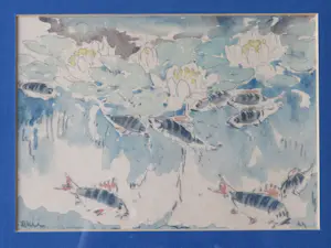 Niet of onleesbaar gesigneerd - Vissen in de sloot kopen? Bied vanaf 1!