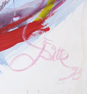 Franscz Witte - Olieverf en krijt op papier, Model man 13.2 kopen? Bied vanaf 1!