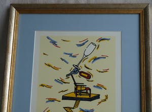 Hans Wap - Ingelijste zeefdruk , Nieuwe woning - 2007 – oplage 60 ex. kopen? Bied vanaf 50!