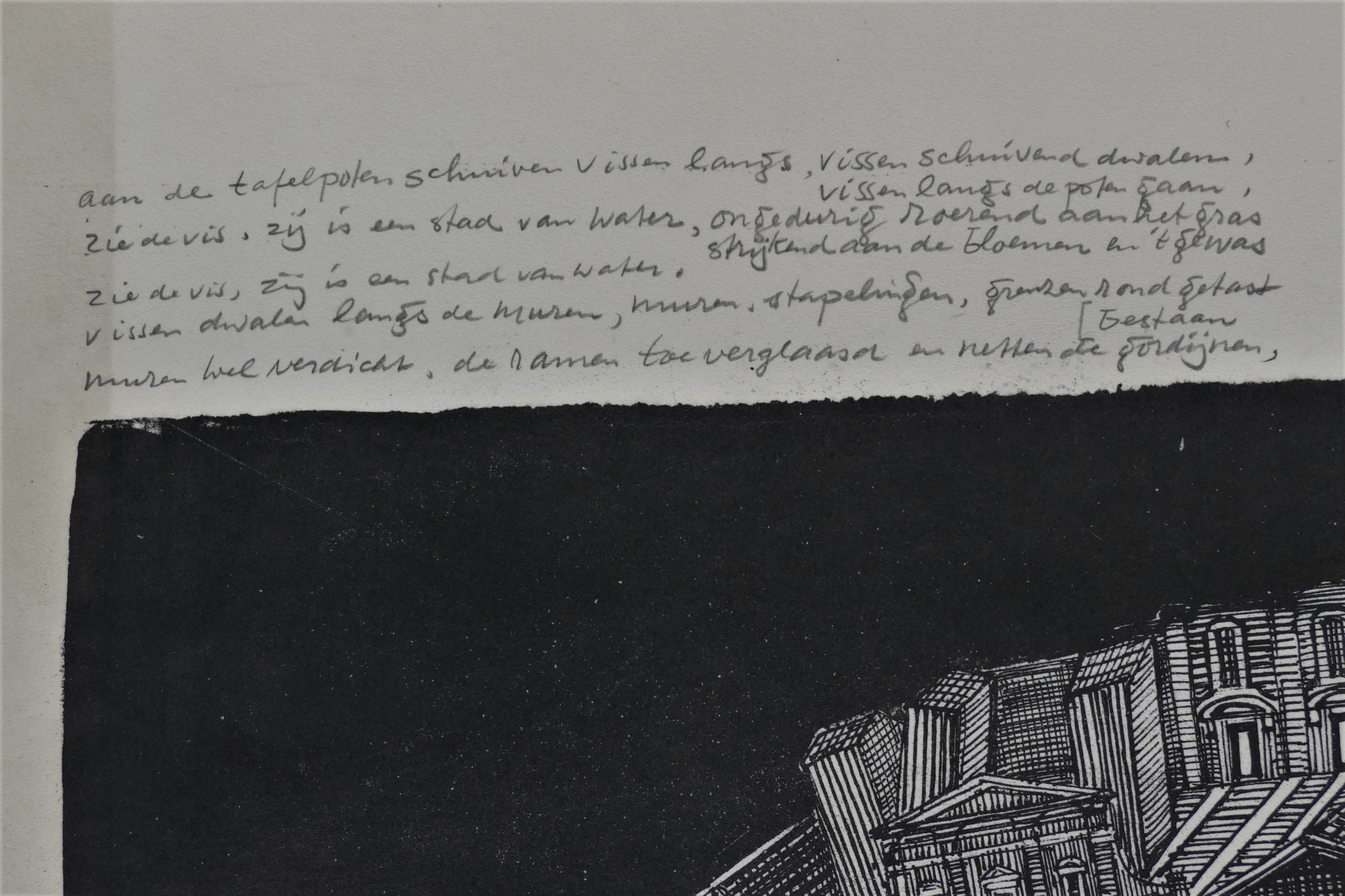 Wim Beuning - Litho met gedicht kopen? Bied vanaf 25!