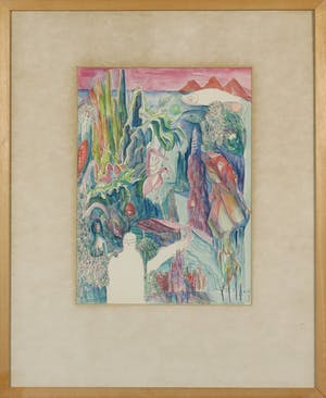 Joe Wols - Aquarel, Zo is de wereld ook - Ingelijst kopen? Bied vanaf 1!