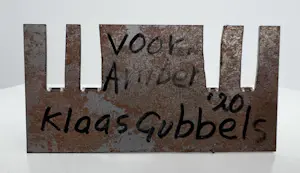 Klaas Gubbels - stalen sculptuur | 'Nieuwjaarswens 2019' kopen? Bied vanaf 1!