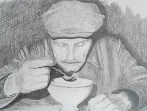 Medard Tytgat - Portret van een etende man kaufen? Bieten Sie von 125!
