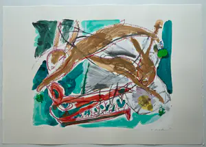 Anton Vrede - handgesigneerde zeefdruk | 'zonder titel' | 1993 kopen? Bied vanaf 1!