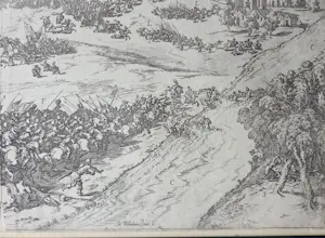Johann Wilhelm Baur - Slag Mookerheide. kopen? Bied vanaf 39!