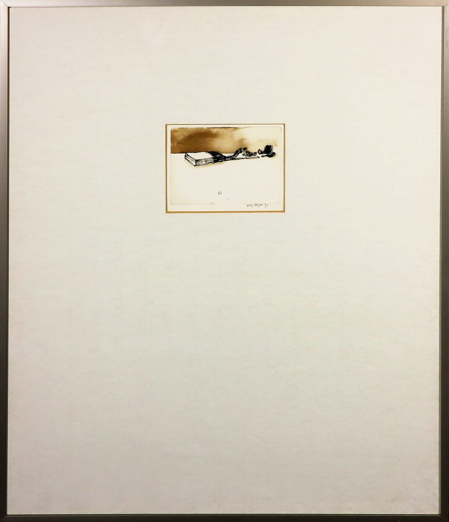 Hetty Steyger - Inkttekening, Lucifer - Ingelijst kopen? Bied vanaf 1!