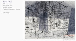 Constant - De blauwe kubus, aquatint ets (zeer beperkte oplage) kopen? Bied vanaf 995!